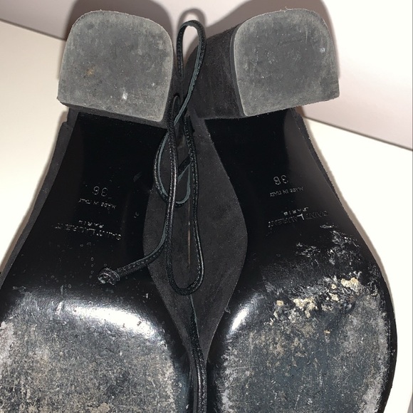 Saint Laurent YSL Lace Up Heels (36) - Picture 5 of 5